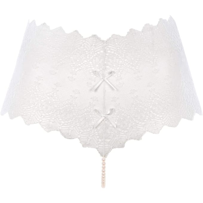 Bracli | Geneva Panty Parel String Ivoor | Erotische Lingerie Maat Plus