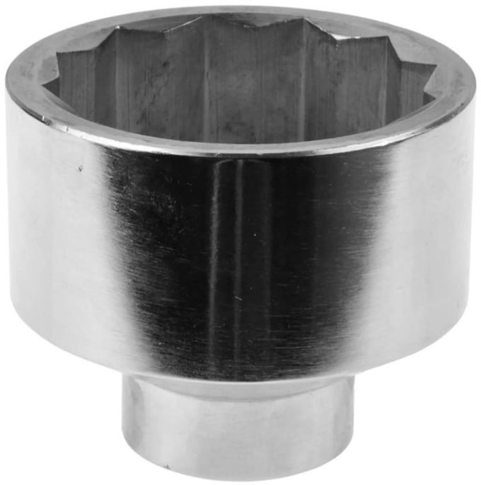 GEKO Bihexagonale dopsleutel - 12-punts - 80 mm - Chroom Vanadium - 1 inch aansluiting