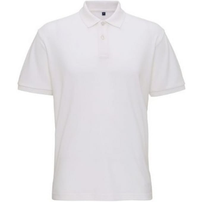 Asquith & Fox Heren Super Smooth Knit Polo Shirt (Wit)