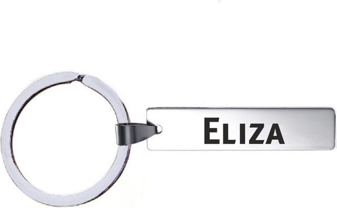 Sleutelhanger Met Naam - Eliza - RVS