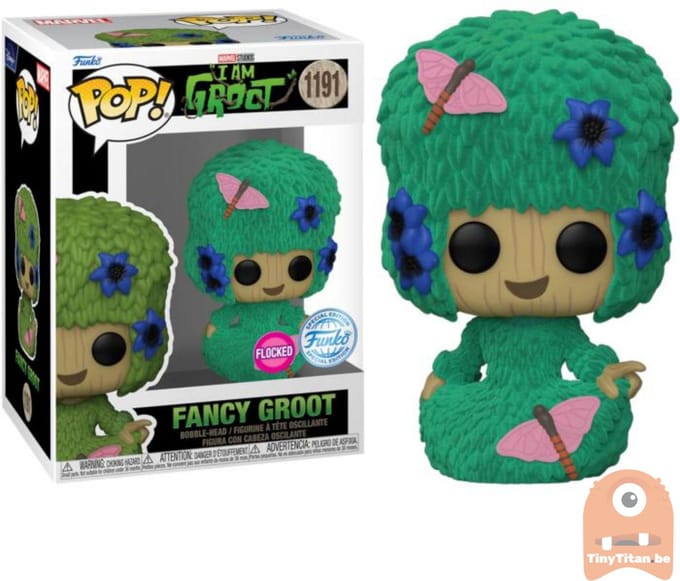 Funko Pop! #1191 Marvel I Am Groot (2022) - Fancy Groot Flocked (special edition)