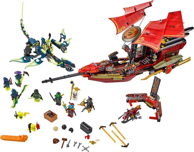 LEGO NINJAGO Final Flight of Destiny's Bounty, Bouwpakket, 9 jaar, 1253 stuk(s)