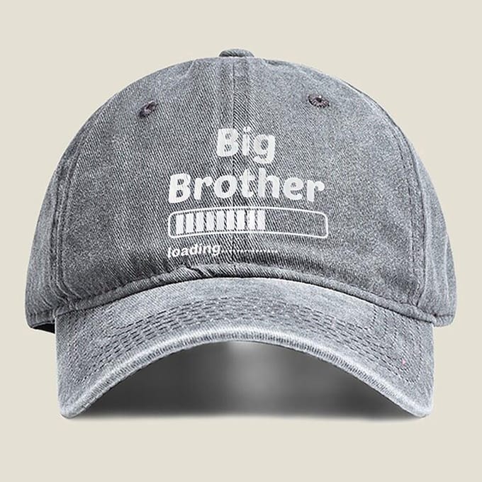Big Brother Laadt Mode Gewassen Baseballpet Hoed Buitenactiviteiten One Size gray