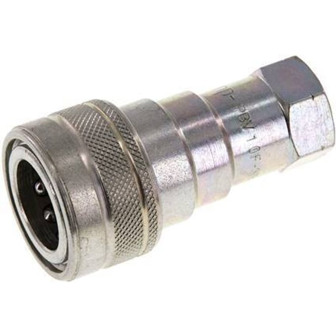 Stalen DN 10 Hydraulische Koppeling Snelkoppeling 3/8 inch NPT binnendraad ISO 7241-1 B D 19.1mm