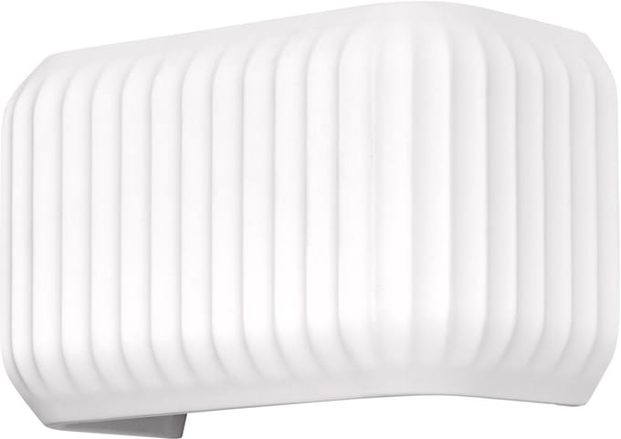 OSRAM Decor Plaster Routes Wall decoratieve wandlamp van gips, 250 mm, met E27 fitting, IP20, wit