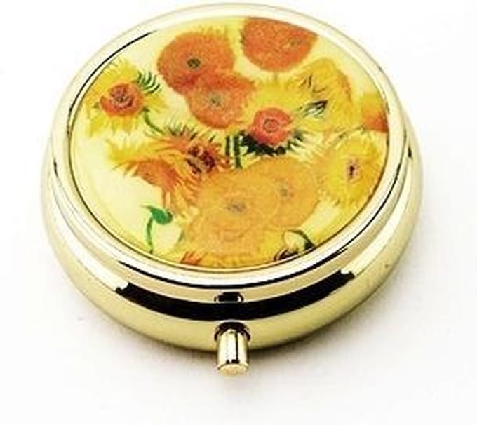 Pillendoosje, Zonnebloemen, Van Gogh