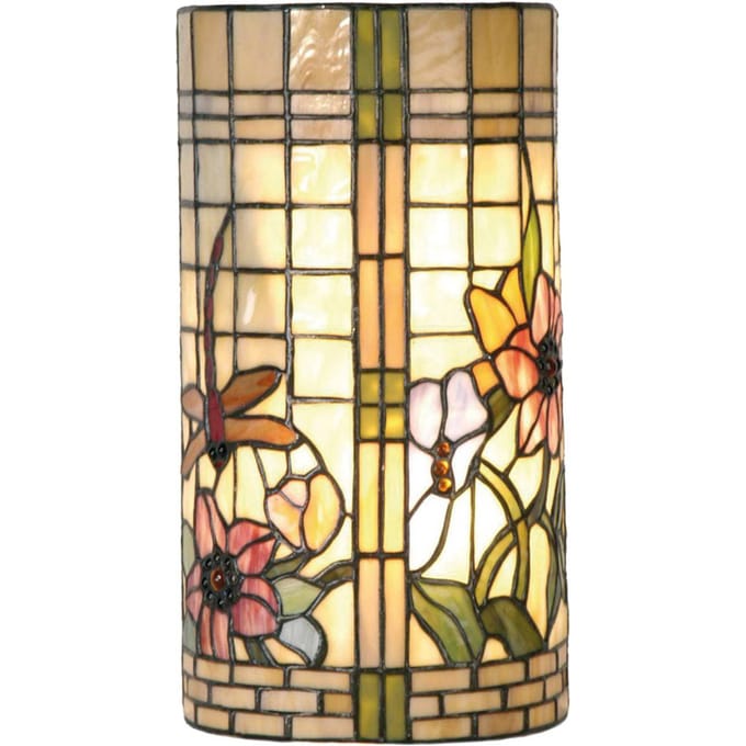 Lumilamp Wandlamp Tiffany 20x11x36 cm Beige Groen Metaal