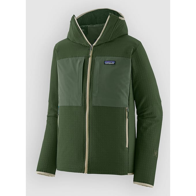 Patagonia R2 Techface Hoody Jas groen