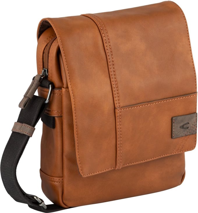 camel active Schoudertas Laos Cross Bag Cognac Terracotta