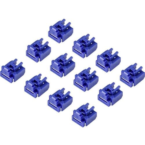 Renkforce RJ45 LAN-poortslot RF-4695228 Set van 12 stuks Blauw RF-4695228