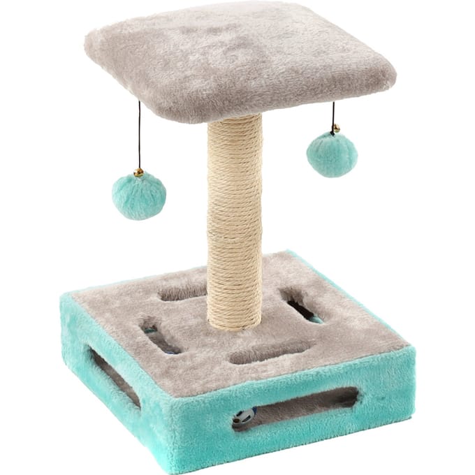 Krabpaal Cya 1 Turquoise/Grijs - Grijs - 28 x 28 x 39 cm