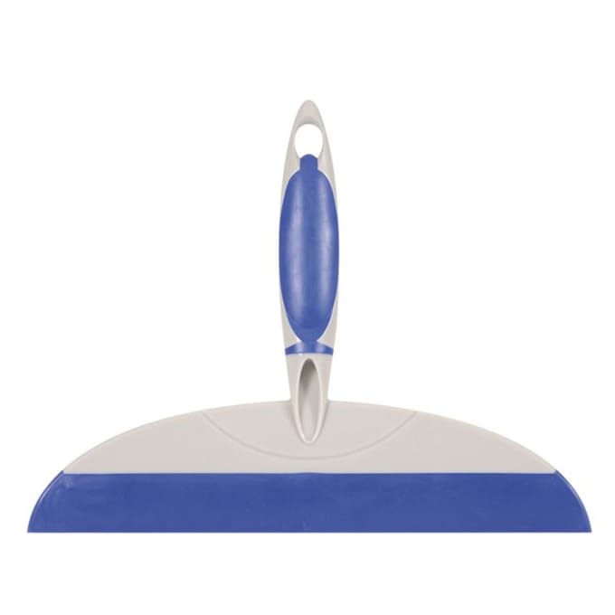 Linea Softwise Douchewisser Met Zuignap Blauw/Wit