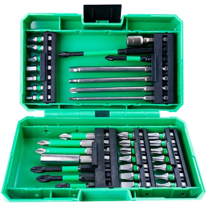27-delige Boorbitset Slagschroevendraaierbits en Schroevendraaierbitsset voor Schroeven en Hout Metaal 35 Pcs