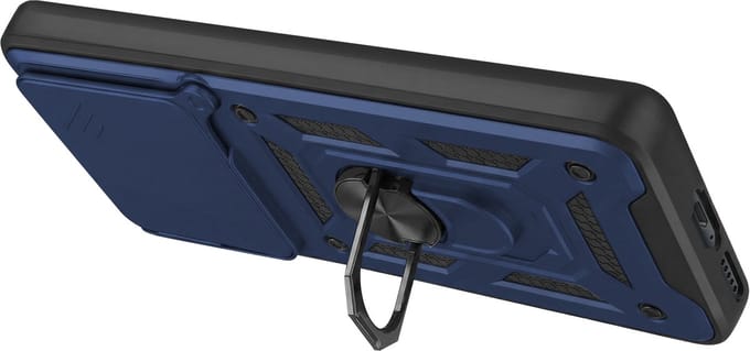 Mayaxess, Ringhoes voor Redmi Note 15 5G met Schuifbare Camerabescherming, Nachtblauw
