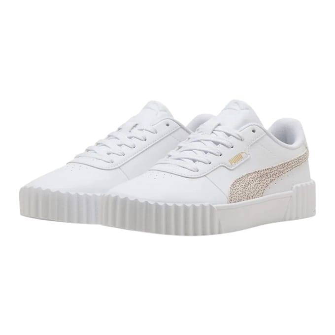 PUMA Carina 3.0 Topcat Dames Sneakers - PUMA White-Frosted Ivory