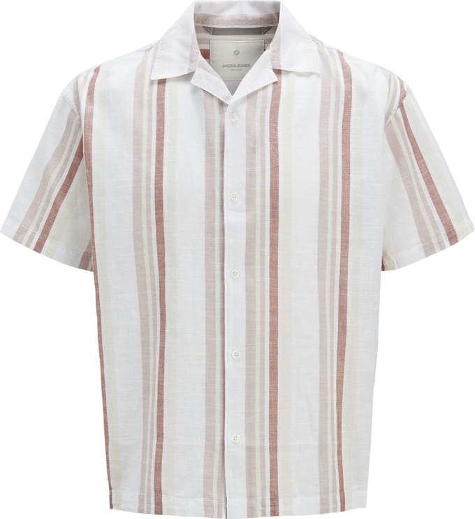 JACK&JONES - JPRCCSUMMER STRIPE RESORT S/S SHIRT SN - Heren - Overhemden