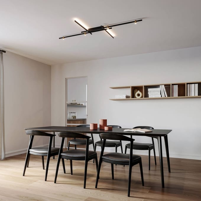 Wever & Ducré Lighting WEVER & DUCRÉ LED lamp Trace Grid 2.0 zwart/beige 927