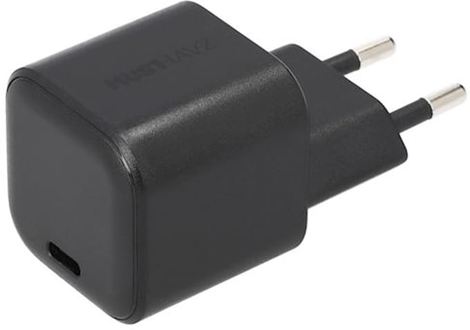 Musthavz Nano Charger 30W + USB-C/USB-C cable, black