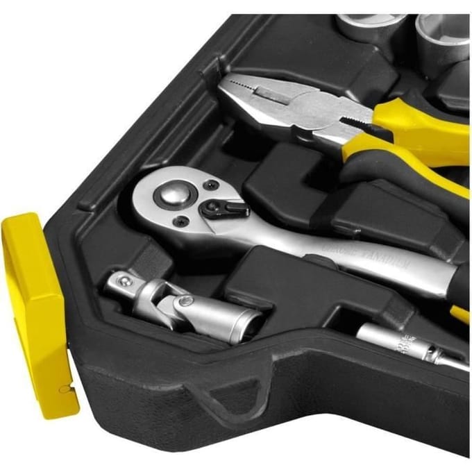 Ensemble d'outils - FIELDMANN - FDG 5002-54R - 54 pieces - Douilles 3/8 Dr. - Mallette de transport