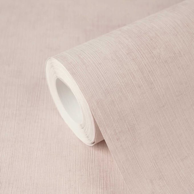 ELEGANT STRUCTUUR BEHANG | Textiellook - Roze Lila - A.S. Création Nordic Feeling