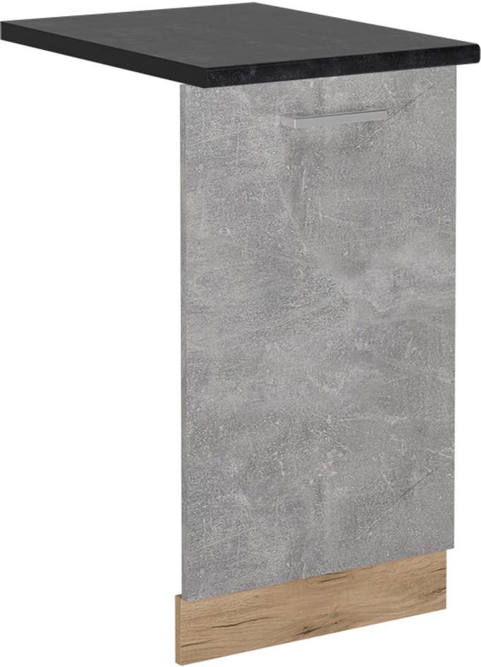 Vicco R-Line Vaatwasserfrontpaneel – 45 cm, WB Antraciet Beton