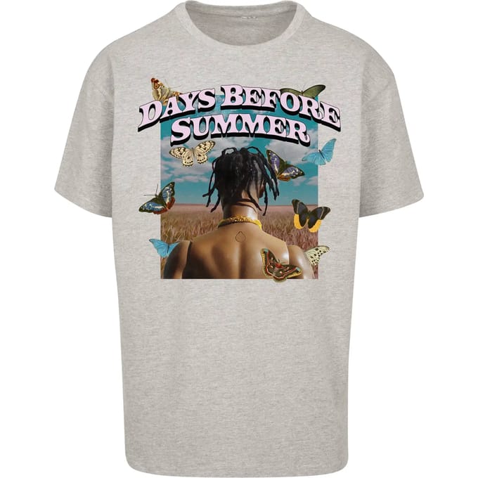 Mister Tee - Days Before Summer Oversize Heren Tshirt - S - Grijs