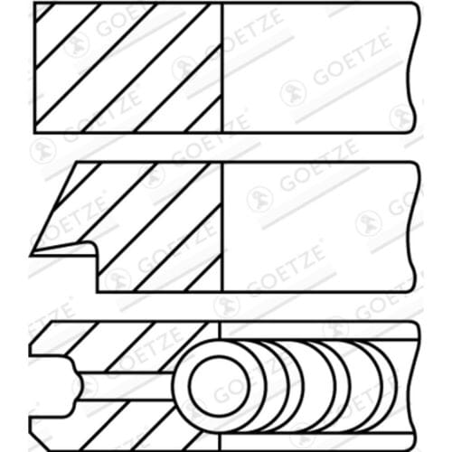 Goetze Engine Zuigerveren set GOETZE 08-442900-30