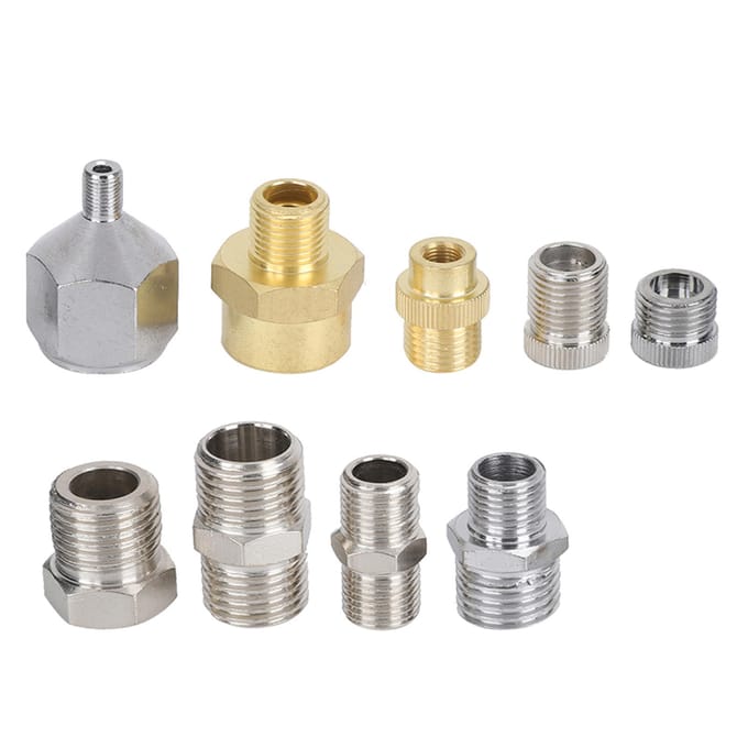 9-delige Airbrush Connector Set voor Aircompressor Spuitpistool Adapter Accessoires A1 A9