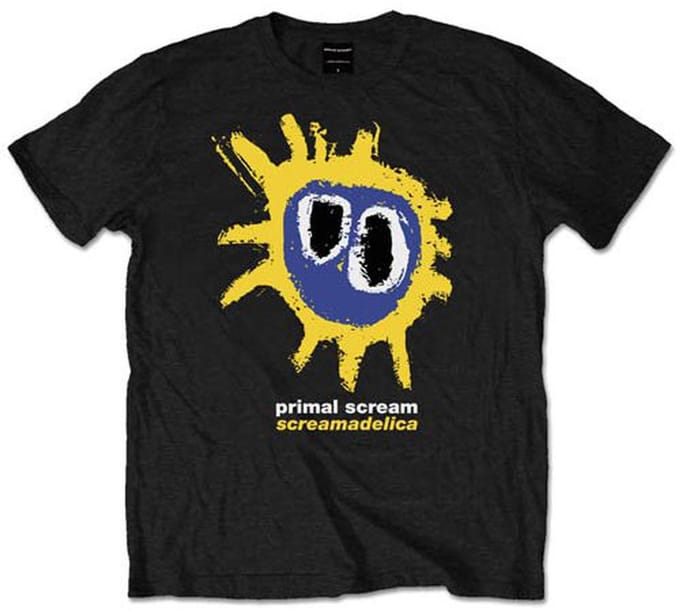 Primal Scream - Screamadelica Yellow Heren Tshirt - M - Zwart