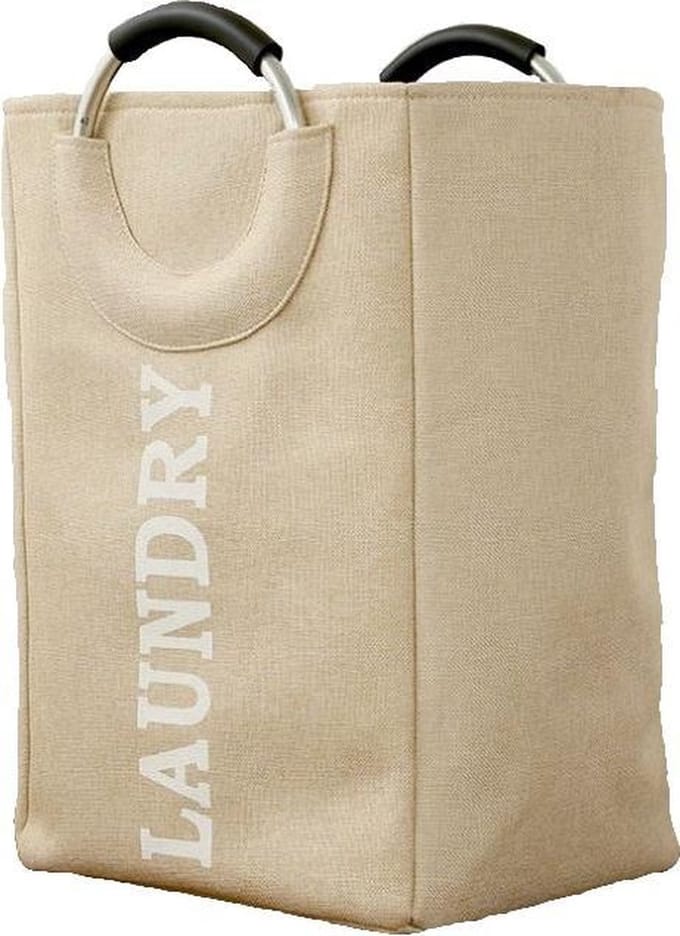 SUNMOOL Wasmand - Waszak - Laundry bag - Laundry basket - Opvouwbaar - 44Liter - Beige