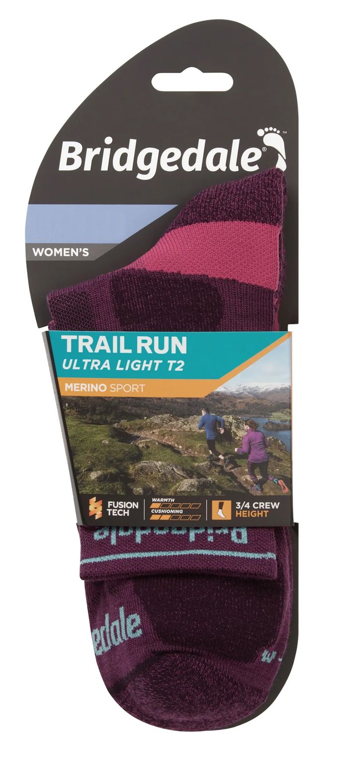 Bridgedale - Dames Ultralight Merino Sokken - Damson