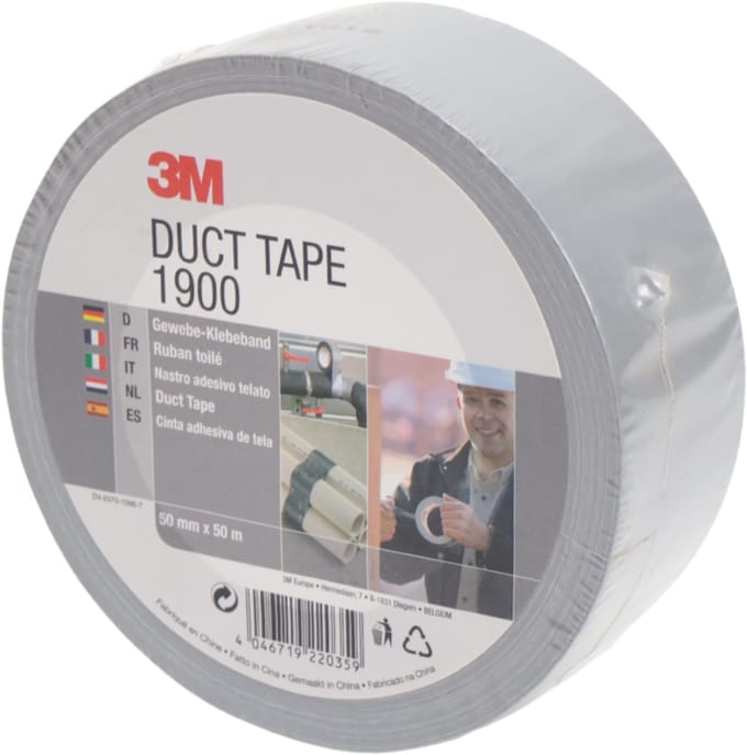 DuctTape 3M 1900 Economy 50 mm x 50 meter zilver