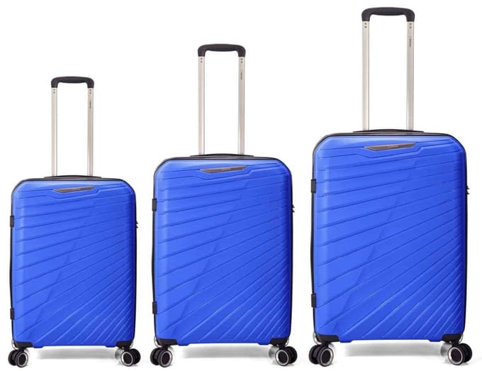 Benzi Salvador PP Kofferset 3 delig - Expandable - Lichtblauw