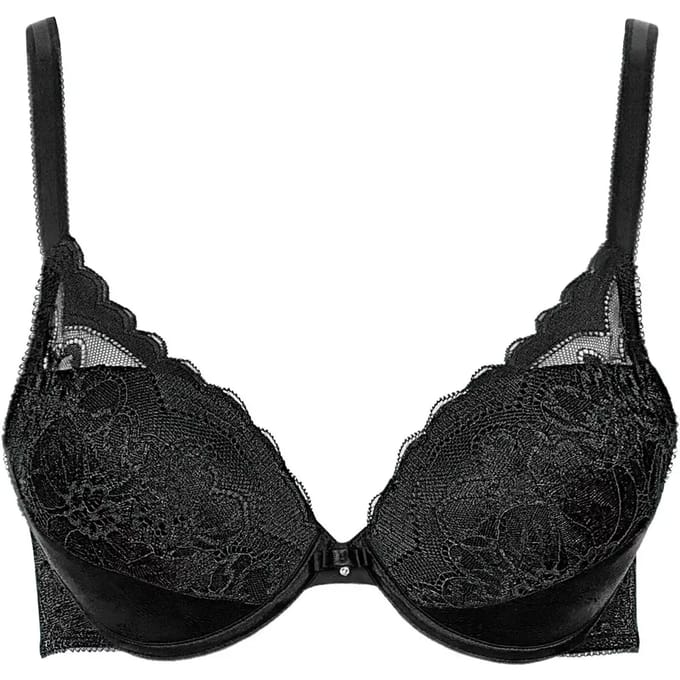 Zwarte push-up bh Lisca Evelyn met beugel - Zwart - Maat - 90A