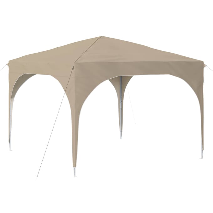 vidaXL - Pop-up - Feesttent - 290 - x - 290 - x - 245 - cm - Crèmekleurig