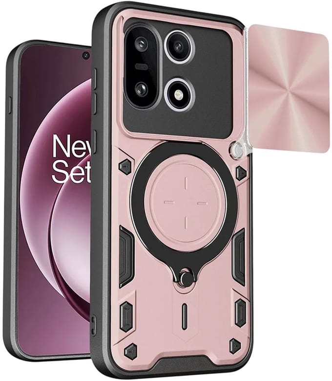 Hoesje geschikt voor OnePlus 15 - Techsuit CamGuard Pro Back Cover - Roségoud
