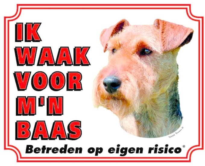Welsh Terrier Waakbord - Ik waak voor mijn Baas