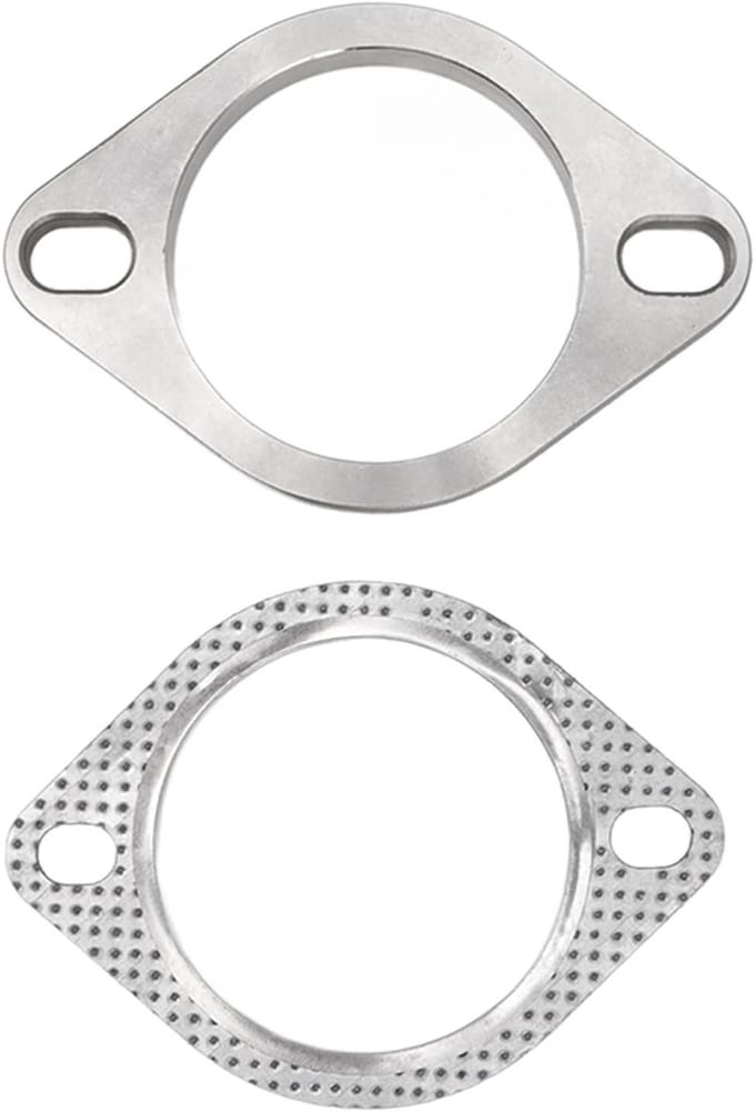 Exhaust Downpipe Flens met 2 Bouten, 3 Inch, Metaallegering, Universeel voor Uitlaat en Headers
