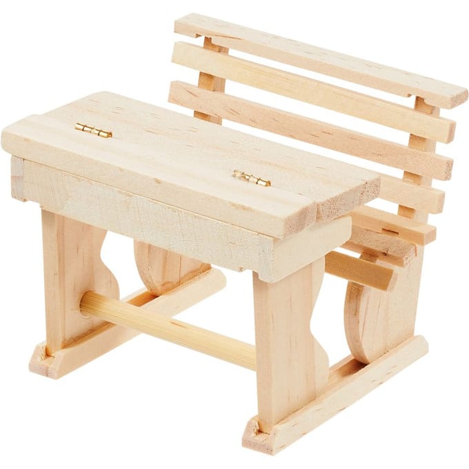 Miniatuur schoolbank