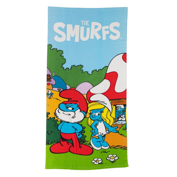 Smurfen Friends strandlaken 70 x 140 cm polyester