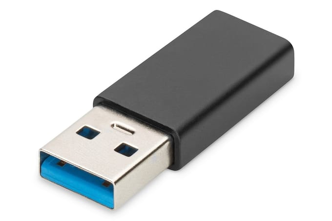 Digitus USB 3.2 Gen 1 (USB 3.0) Adapter [1x USB 3.2 Gen 1 stekker A (USB 3.0) - 1x USB-C bus]