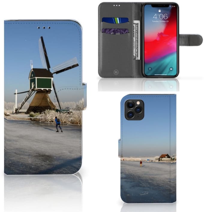 Apple iPhone 11 Pro Max Flip Cover Schaatsers