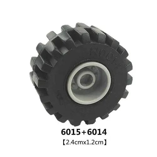 MOC High-Tech Wielnaaf met Band DO-IT-YOURSELF Blokjes Auto Vrachtwagen 44309 70695 15413 Bouw Constructie Blokken Compatibel Motorfiets Race gray