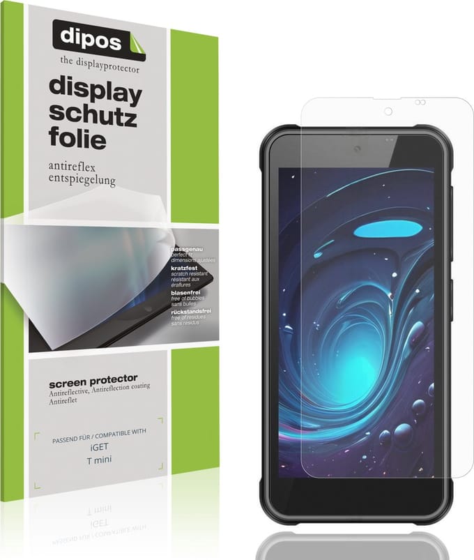 dipos – 4x Matte Beschermfolie geschikt voor iGET T mini | Krasbestendige & antireflecterende Screenprotector Ultra-Thin