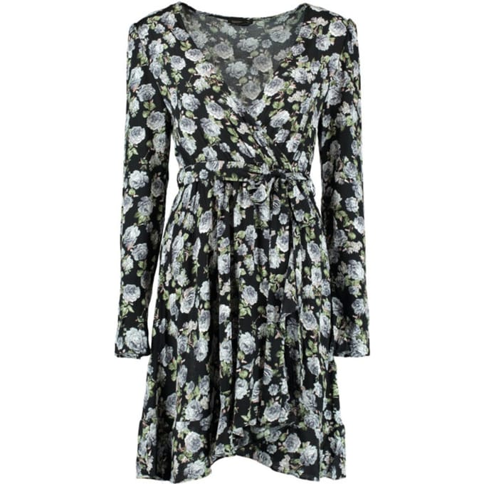 Colourful Rebel Mini jurken 9028 ziggy flower mini wrap