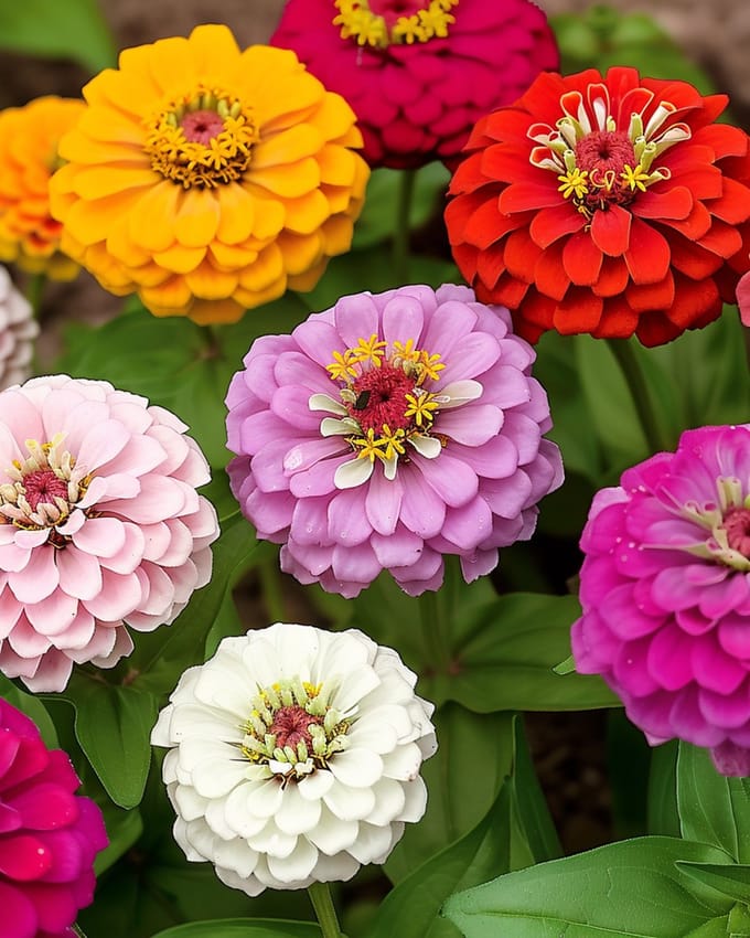 Zinnia Lilliput Zaden Gemengd Zinnia Elegans Eenjarig