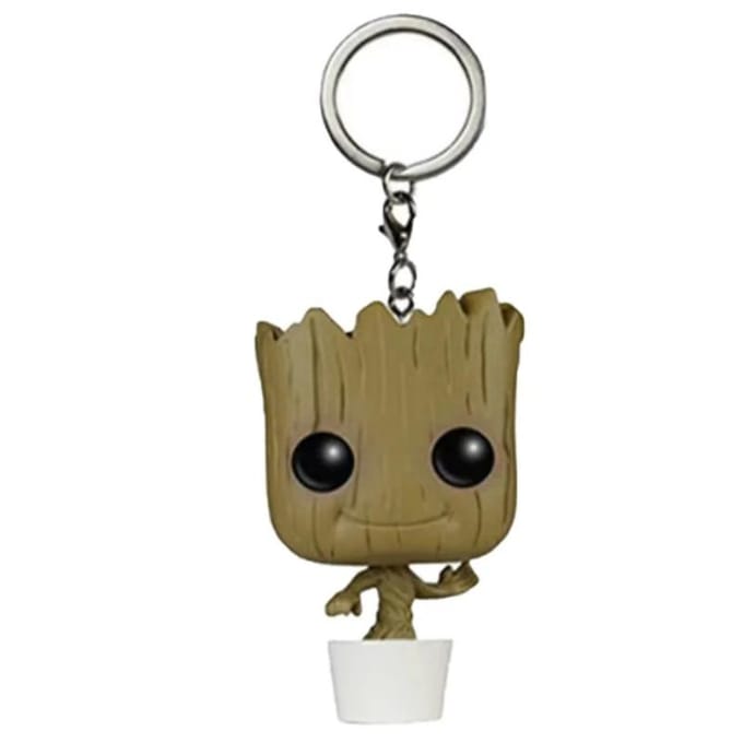 hete Marvel Spider Man Creatieve Student Sleutelhanger Hanger Anime Periferie Mannen Auto Sleutelhanger Mode Vrouwen Tas Accessoires Leuke Cadeaus 4cm brown