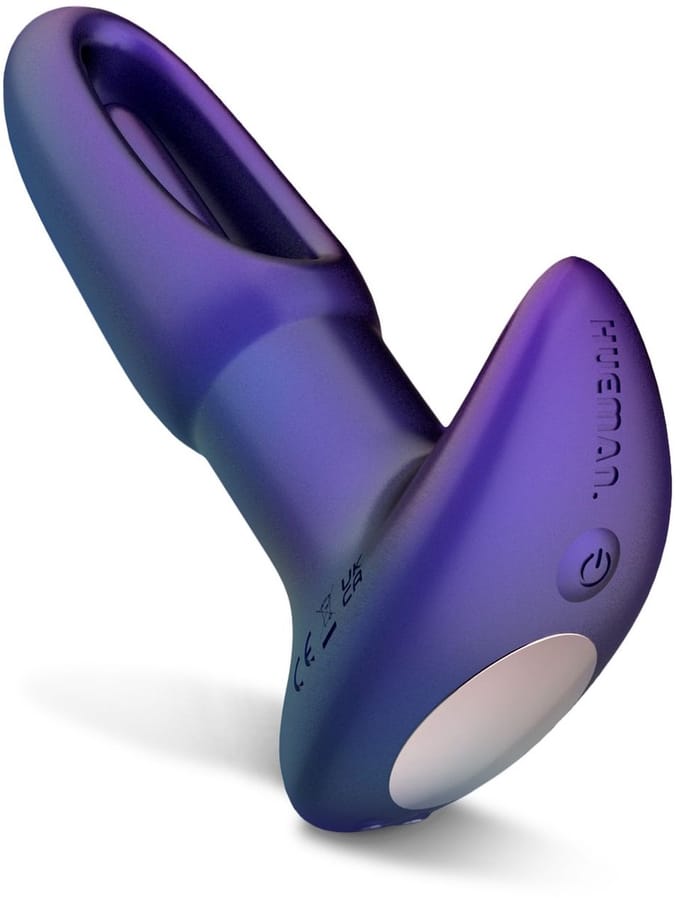 Hueman - Voyager Vibrerende Butt Plug met Tikfunctie - Paars