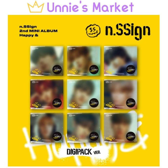 n.SSign 2e MINI-ALBUM 'Happy &' (Digipack ver.) Random 1EA yellow