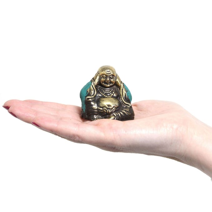 Feng Shui Boeddha Beeldjes - Zien, Horen & Zwijgen - Set van 3 - 4x4x3cm